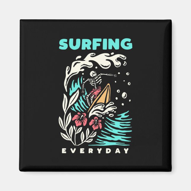 Aimant Surf tous les jours (Devant)