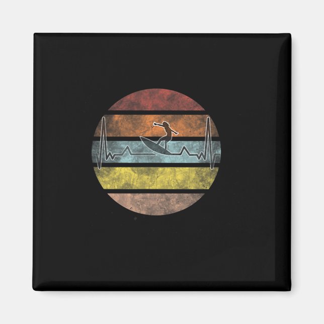 Aimant Surfeur vagues de surf Wing Foiling Surf Surfing É (Devant)
