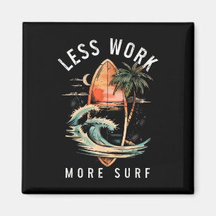 Aimant Surfeur Vintage Surf Surfing
