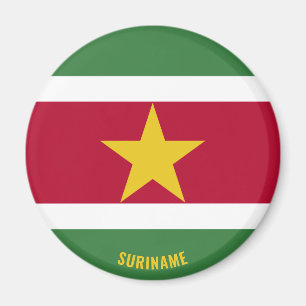 Aimant Suriname Drapeau charmant magnétique patriotique