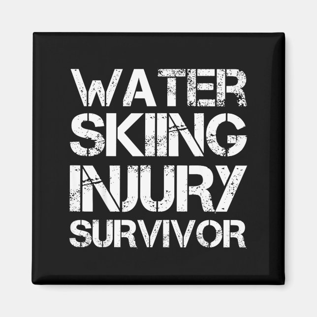 Aimant survivant de blessure de ski nautique  (Devant)