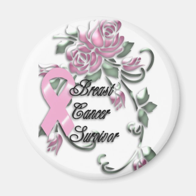 Aimant Survivant du ruban rose KRW (Devant)