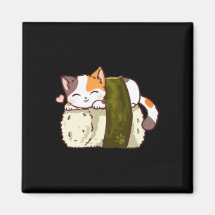 Aimant Sushi Cat Kawaii Anime Neko Japonais