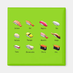 Aimant sushi de Wasabi cuisine japonaise mignonne