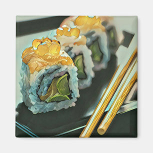Aimant sushi japonais