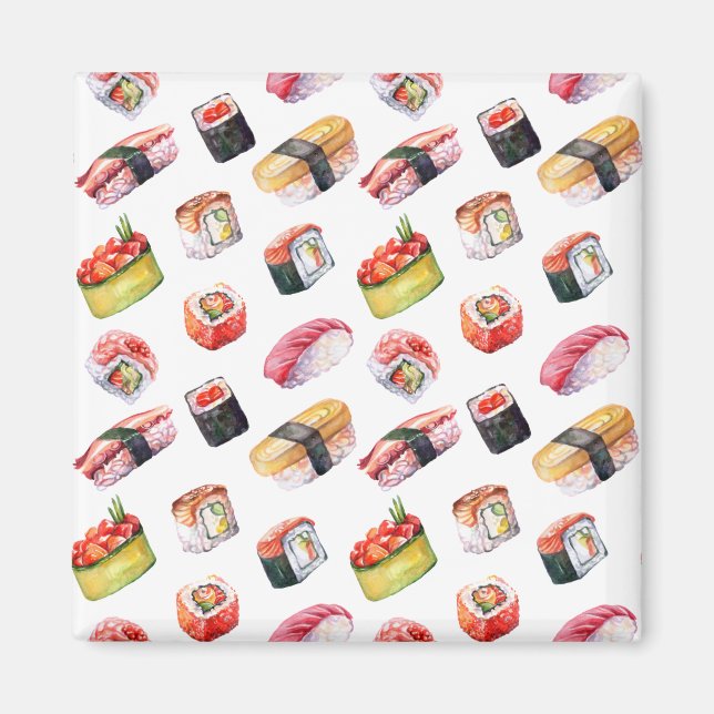 Aimant sushi japonais et nigiri (Devant)