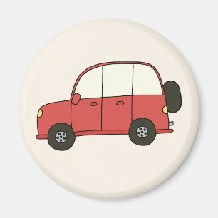 Aimant SUV rouge