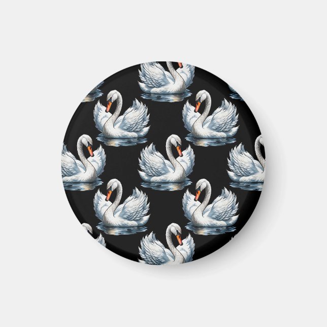 Aimant Swan Birds Design Motif (Devant)