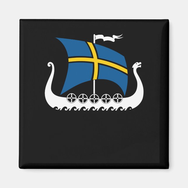 Aimant Sweden Viking Ship Valhalla Swedish Viking Ship (Devant)