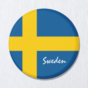 Aimant Swedish flag & Sweden holiday, travel /sports