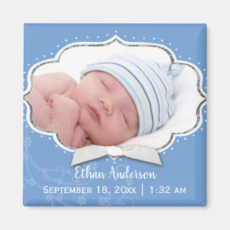 Aimant Sweet Baby Boy Photo Faire-part de naissance