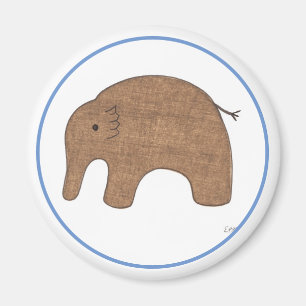 Aimant Sweet Baby Elephant Art Magnet-Erin Brie Art Magne