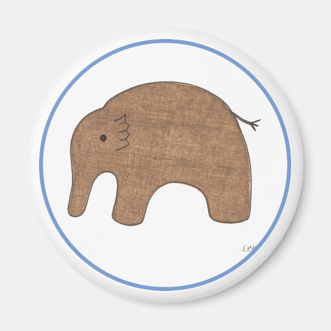 Aimant Sweet Baby Elephant Art Magnet-Erin Brie Art Magne (Devant)