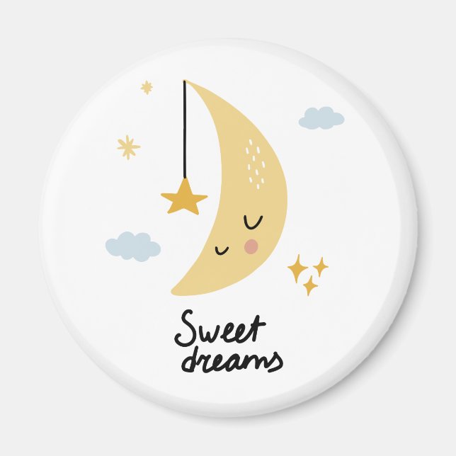 Aimant Sweet Dreams Moon & Stars (Devant)