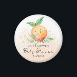 Aimant Sweet Little Peach C'est une fille<br><div class="desc">Sweet little peach est sur le chemin de conception baby shower avec une adorable pêche sur un lave à l'aquarelle. Visitez notre boutique pour voir notre collection de modèles de pêche douce.</div>