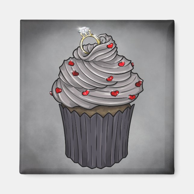 Aimant Sweet Proposition Cupcake (Devant)