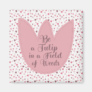 Aimant Sweet Simple Tulip Motif rose - Toutes les directi