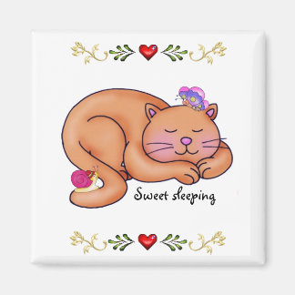 Aimant Sweet Sleeping Kitty