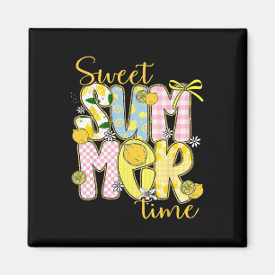 Aimant Sweet Summer Time Lemon Coquette Bow Family Vacati