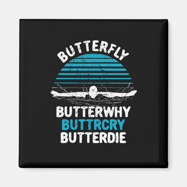 Aimant Swimming - Butterfly Butterwhy (Devant)