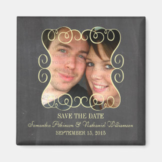 Aimant Swirls Chalkboard Photo Enregistrer l'aimant de da