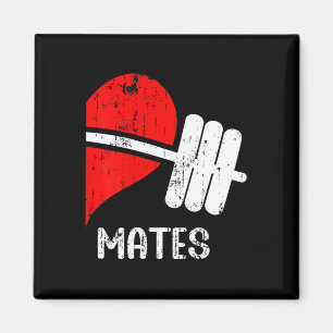 Aimant Swole Mates Couples Correspondant Gym Drôle Tee Po
