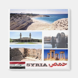 Aimant SY - Syrie - Collage Mosaïque