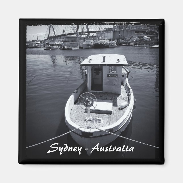 Aimant Sydney - Australie, Bateau, Pont (Fridge Magnet) (Devant)