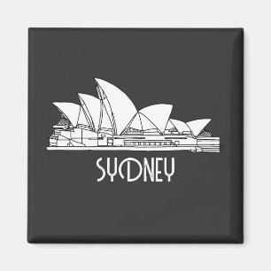 Aimant Sydney Opera House Australie dessin