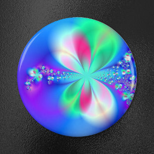 Aimant Sylph Danse Bleu Bleu Clair Fractal Art