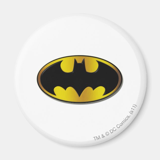 Aimant Symbole Batman | Logo de dégradé ovale (Devant)
