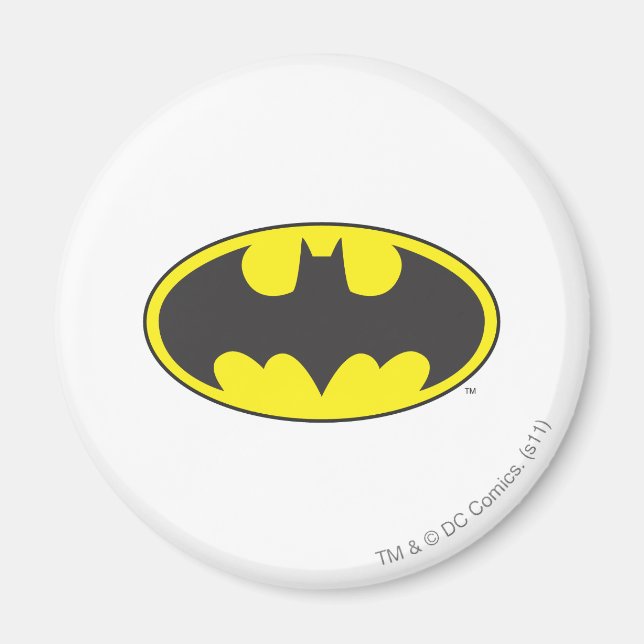 Aimant Symbole Batman | Logo Oval de chauve-souris (Devant)