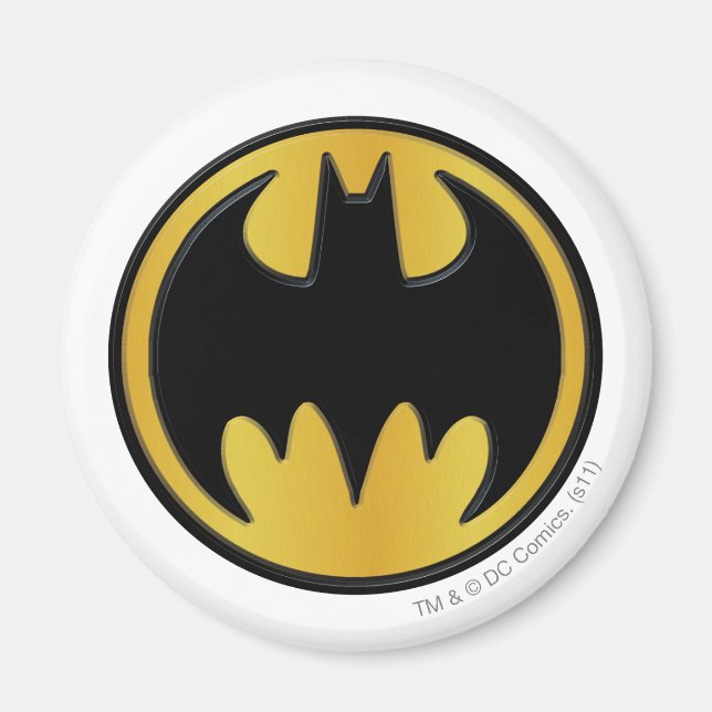 Aimant Symbole Batman | Logo rond classique (Devant)