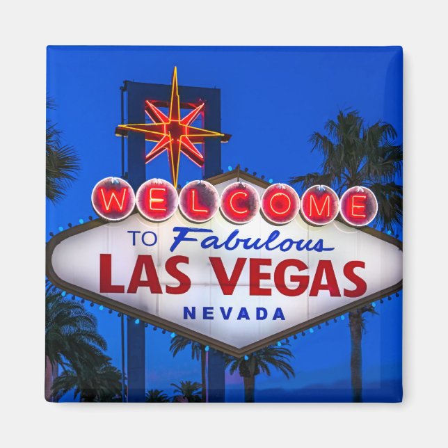 Aimant SYMBOLE Bienvenue À Las Vegas (Devant)