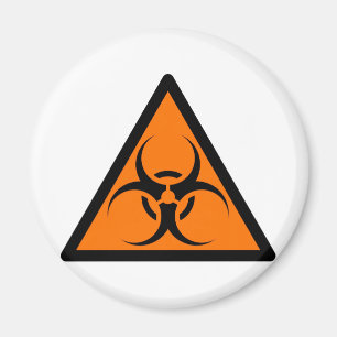 Aimant Symbole Bio Risque ou Biodanger Signal Avertisseme