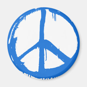 Aimant SYMBOLE Bleu DE LA PAIX