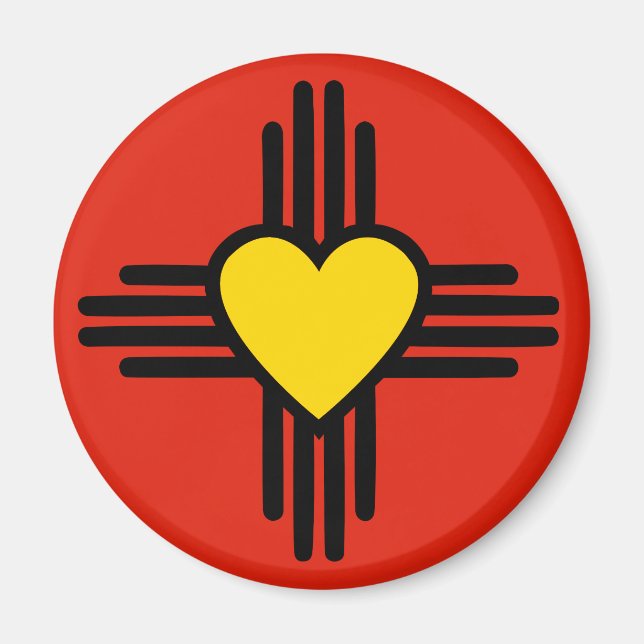 Aimant Symbole cardiaque Zia (Devant)