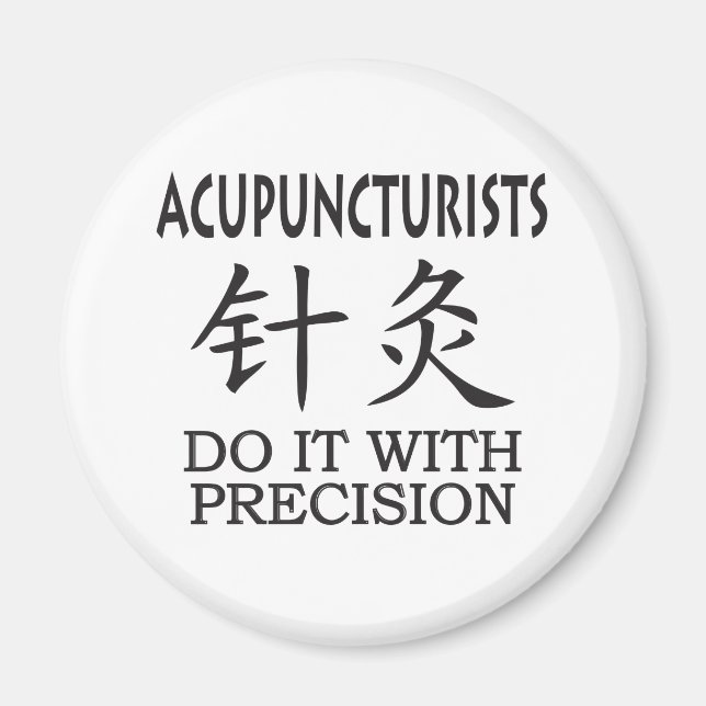 Aimant Symbole chinois Acupuncture (Devant)