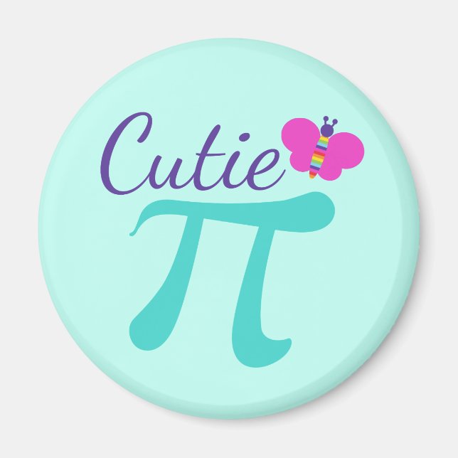 Aimant Symbole Cutie Pi Pun mathématique (Devant)