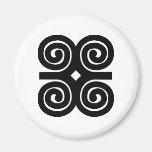 Aimant Symbole d'Adinkra d'humilité de la force   de