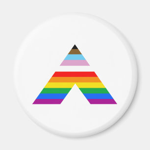 AIMANT SYMBOLE D'ALLIANCE LGBTQ POC