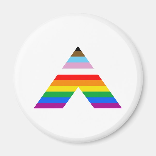 AIMANT SYMBOLE D'ALLIÉ LGBTQ POC (Devant)