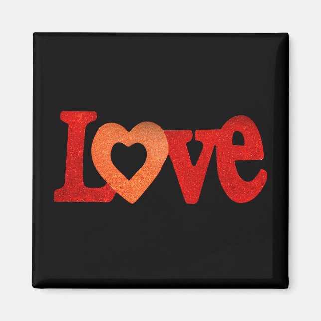Aimant Symbole d'amour (Devant)