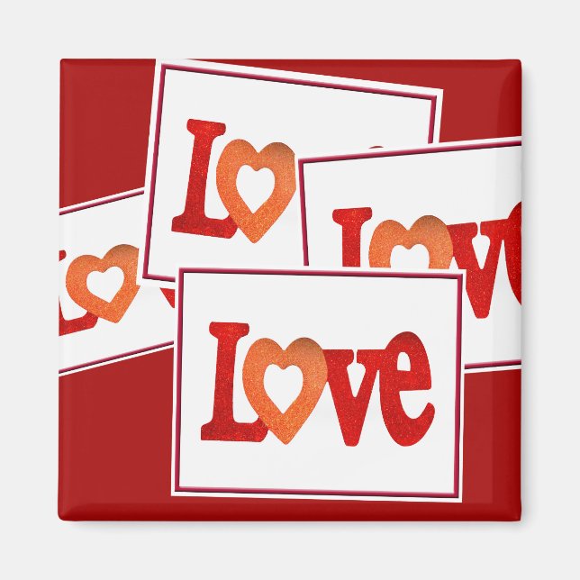 Aimant Symbole d'amour (Devant)