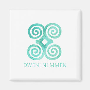 Aimant Symbole d'Andika pour l'humilité Dweni Ni Mmen