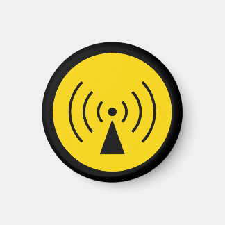 Aimant symbole d'avertissement rf