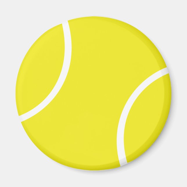 Aimant Symbole de balle de tennis jaune (Devant)