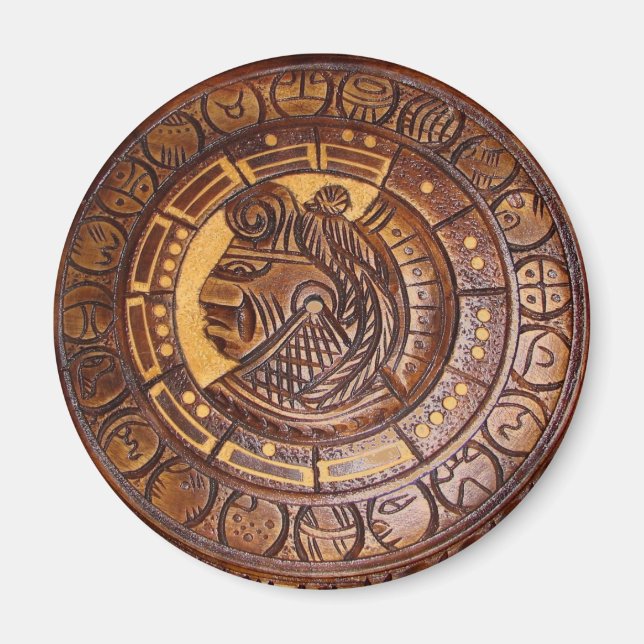 Aimant Symbole de calendrier amérindien aimanté (Devant)