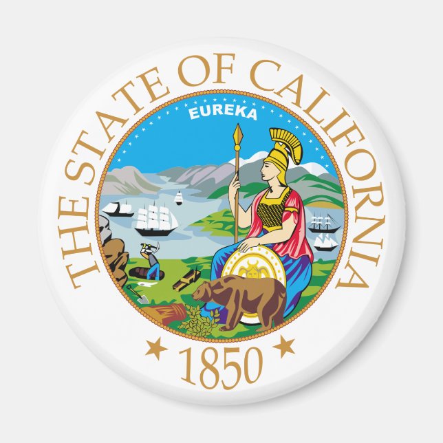 Aimant Symbole de Californie (Devant)