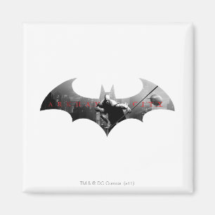 Aimant Symbole de chauve-souris de la ville d'Arkham